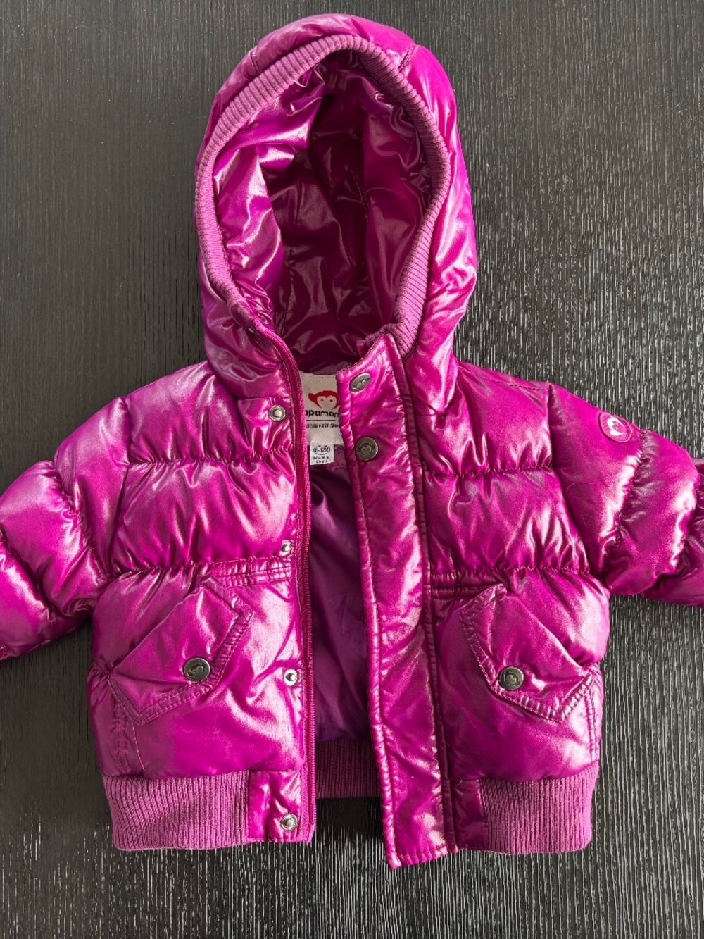 Pink appaman girls coat size 6-12 months